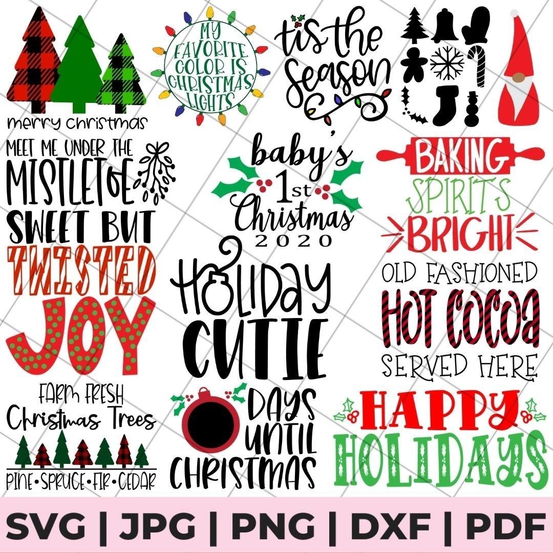 The Huge Christmas SVG File Bundle – The Country Chic Cottage