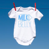 milk belly baby onesie