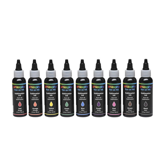 Artesprix Sublimation Ink 2.0 oz. Set (9)