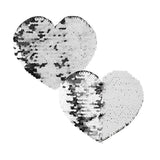 Craft Express 2 Pack Small Heart Sequin Sublimation Patches