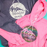 adventure awaits hoodie