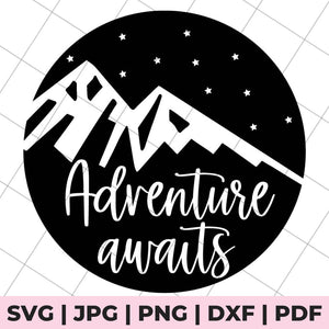 adventure awaits svg file