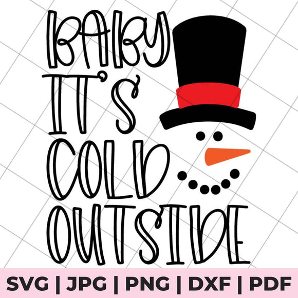 baby it's cold outside svg file