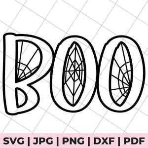 boo spider web svg file