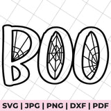 boo spider web svg file