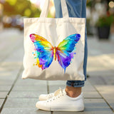 rainbow butterfly sublimation tote