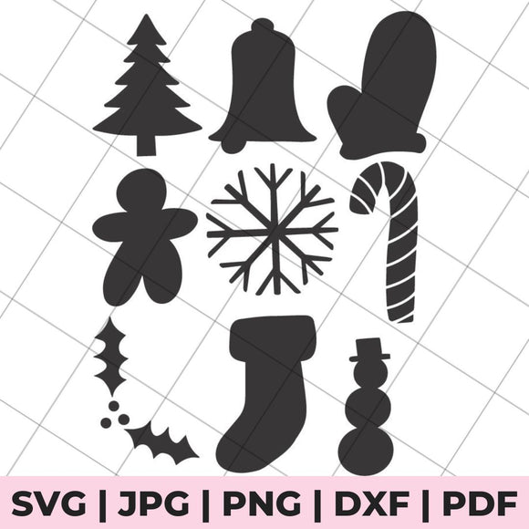 christmas shapes svg file