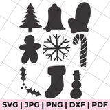christmas shapes svg file