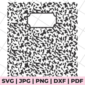 composition notebook svg file