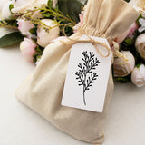 floral stems gift tag