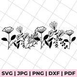 floral stems svg file