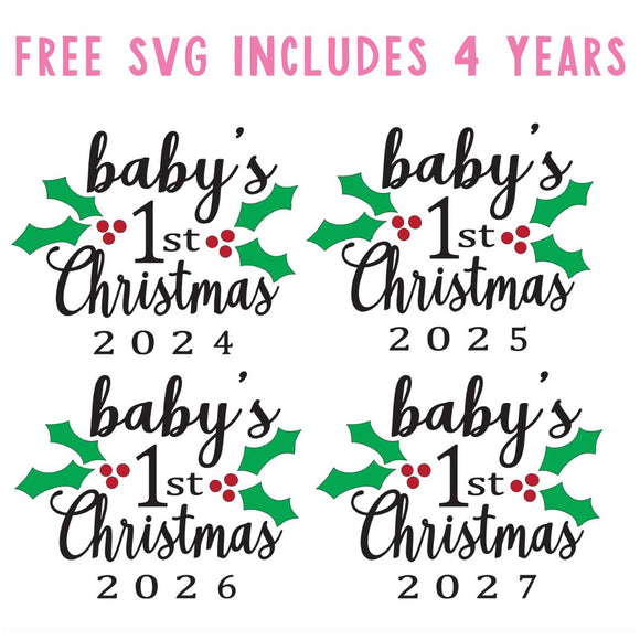 first christmas svg file