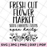 fresh cut flower market svg file