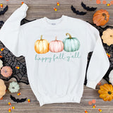 happy fall y'all pumpkins sublimation shirt