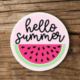 hello summer sublimation sign