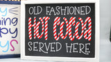 hot cocoa served here sign