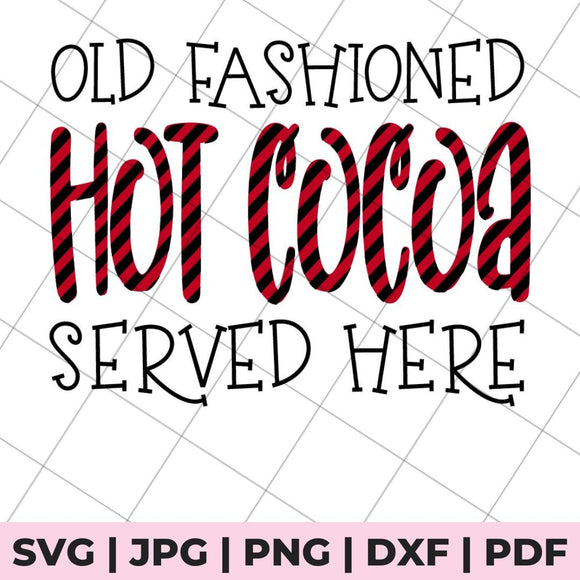 hot cocoa served here svg file
