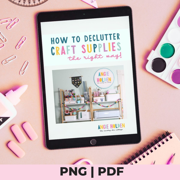 How to DeClutter Craft Supplies eBook