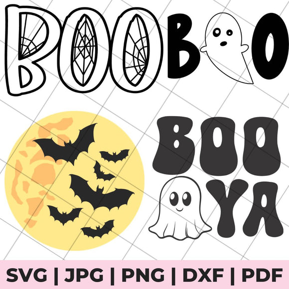 spooky halloween svg file bundle