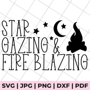 star gazing fire blazing svg file