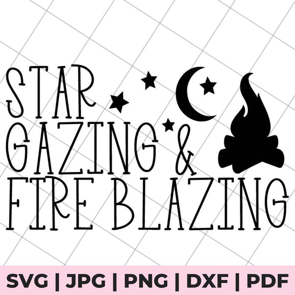 star gazing fire blazing svg file