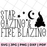 star gazing fire blazing svg file