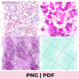 colorful textured sublimation patterns png file