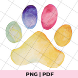 dog paw sublimation png