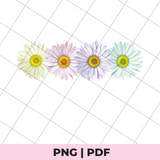 floral sublimation png file