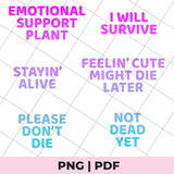 funny planters sublimation png file