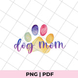 dog mom and paw png image