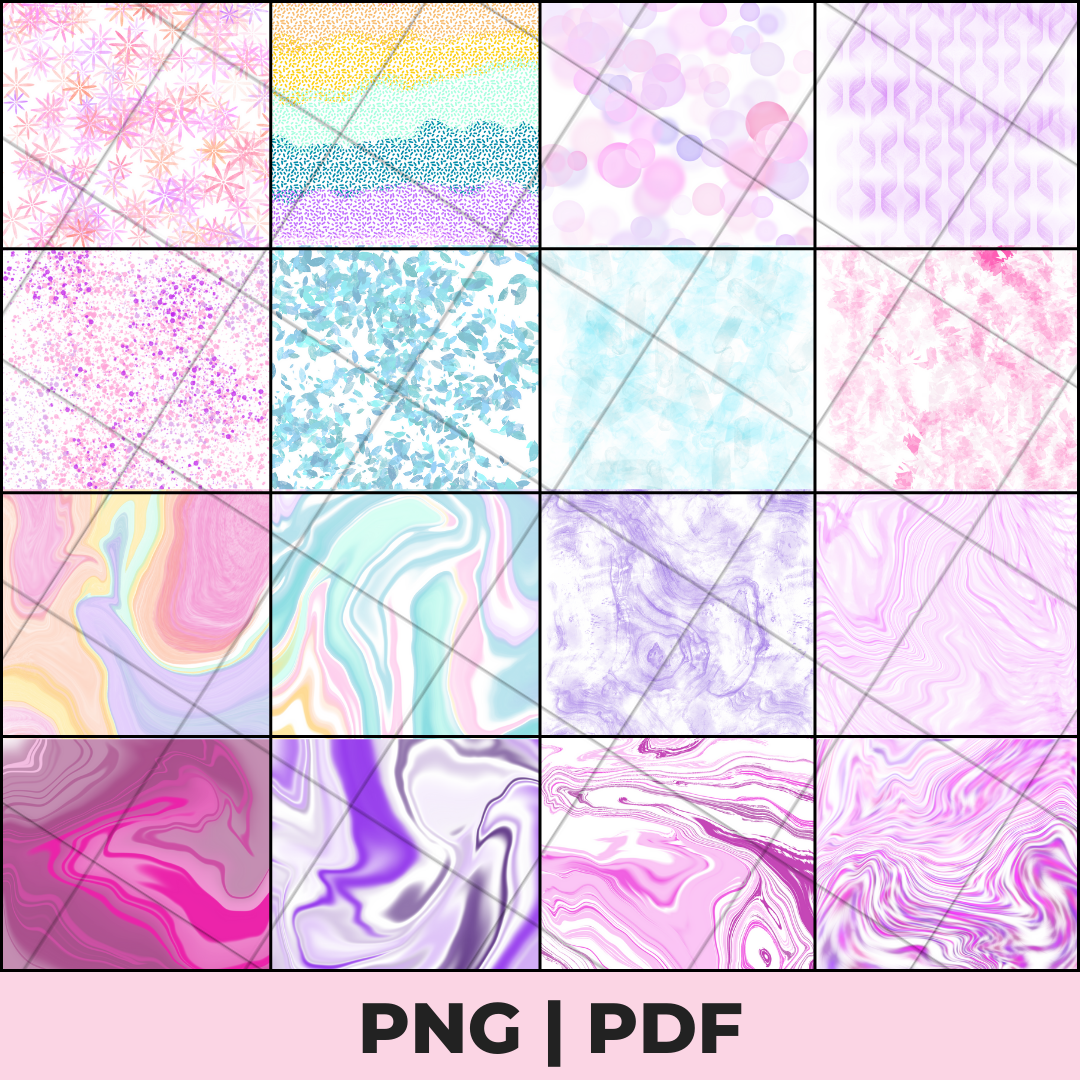 Pastel Patterns Sublimation Bundle – The Country Chic Cottage