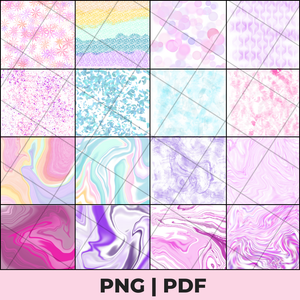 pastel patterns sublimation bundle png files