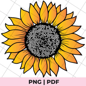 sunflower sublimation png file
