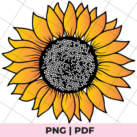 sunflower sublimation png file