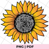 sunflower sublimation png file