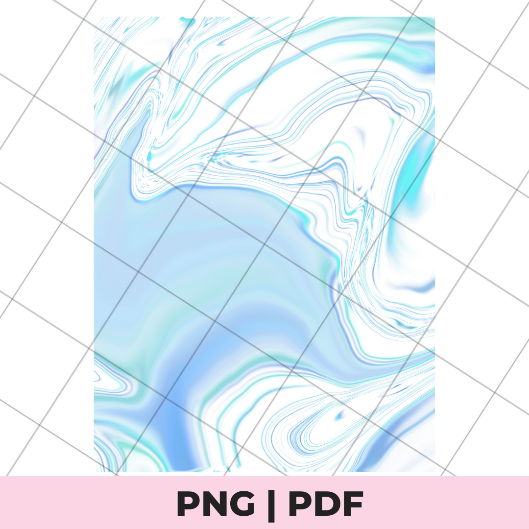 Set of Blue & Green Swirl Pattern Sublimation Files – The Country Chic ...