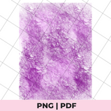 Purple textured pattern on a white background with 'PNG | PDF' text at the bottom.