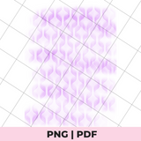 Grid pattern with a pink overlay and text 'PNG | PDF' at the bottom.