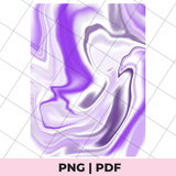 Abstract purple and white pattern on a grid background with 'PNG | PDF' text at the bottom.