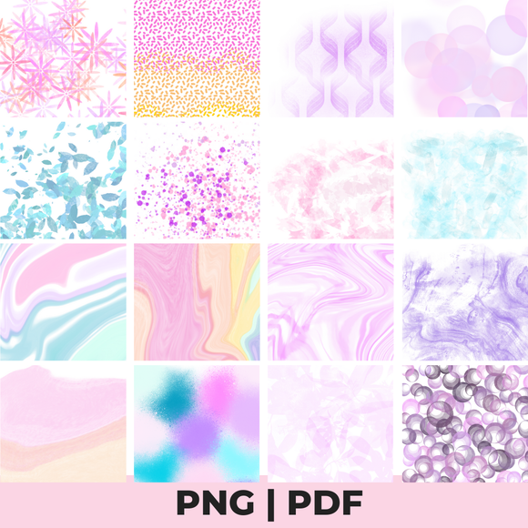 sublimation pastel shape pattern bundle