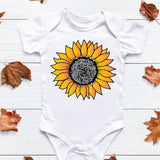 sunflower sublimation onesie
