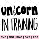 Unicorn in  training SVG file
