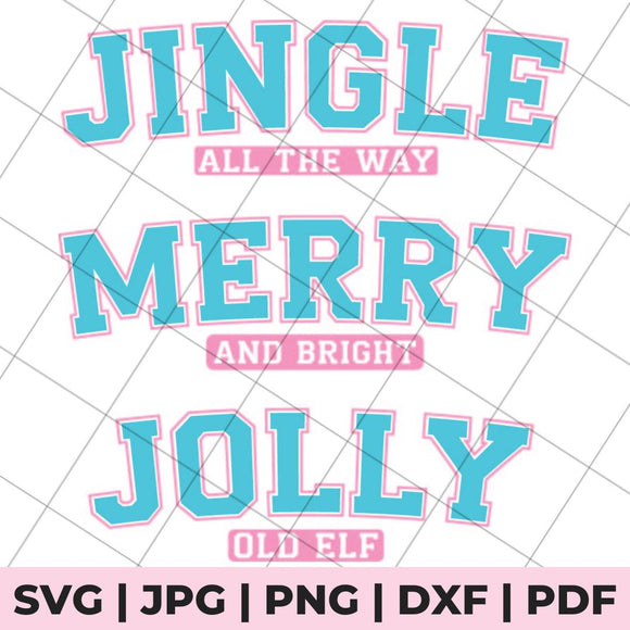 varsity christmas svg file