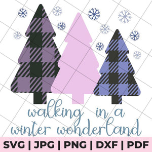 walking in a winter wonderland svg file