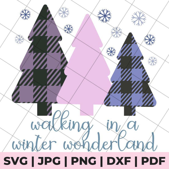 walking in a winter wonderland svg file