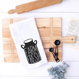 farm fresh tea towel craft idea