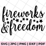 fireworks & freedom svg file