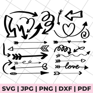 svg file with various arrows