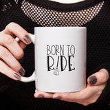 born to ride halloween mug